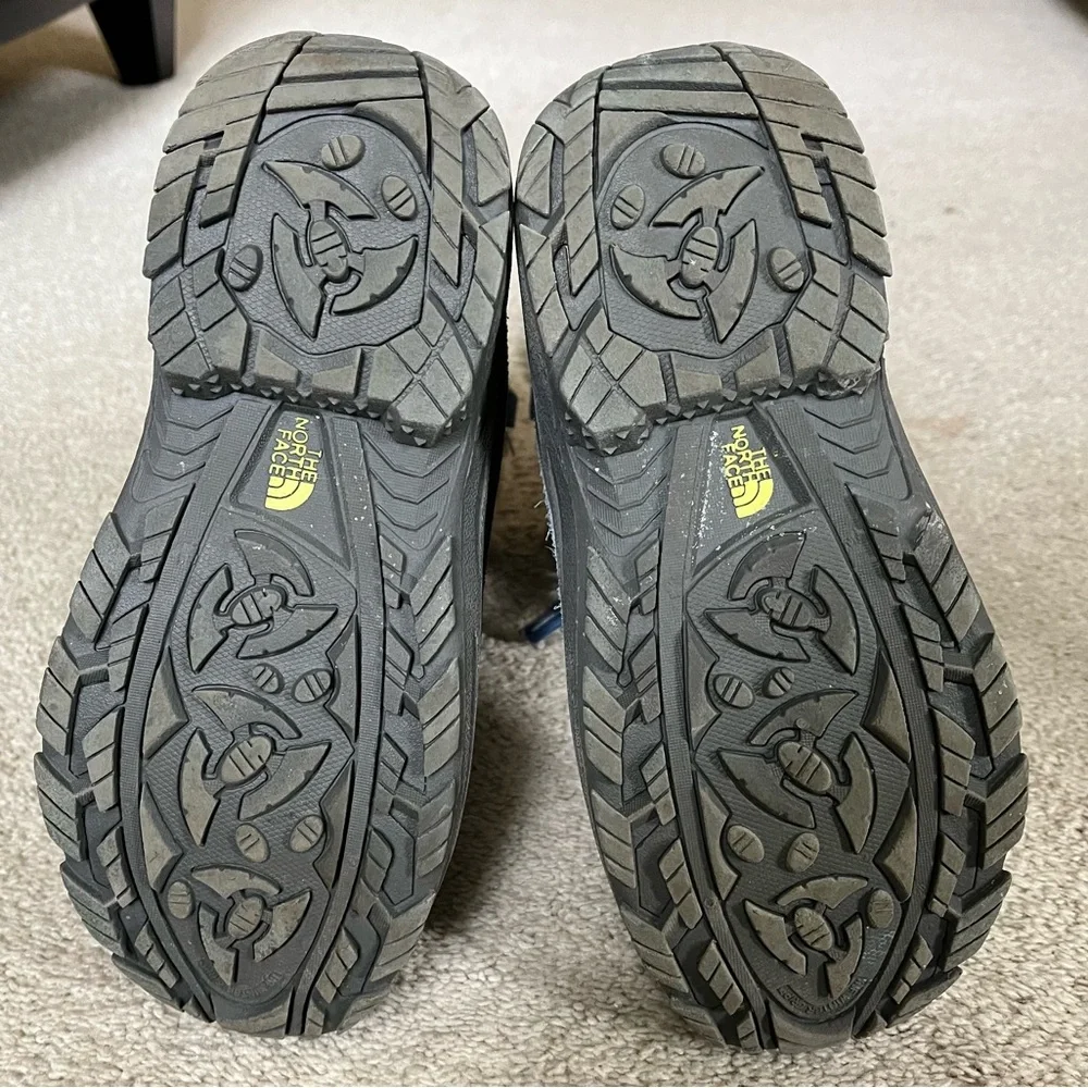 The North Face Girls Heat Seekers Blue Winter Snow Waterproof Rain Boots Size 7